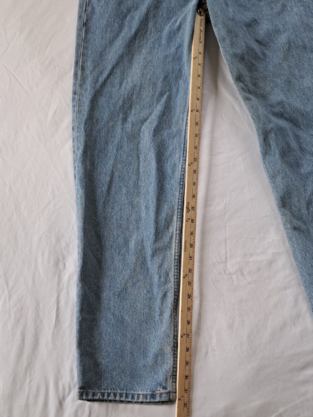 ​VTG Levi’s 550 Relaxed Fit Tapered Leg Jeans Light Stonewash 33x34 (Fits 32x32) - Picture 8 of 13